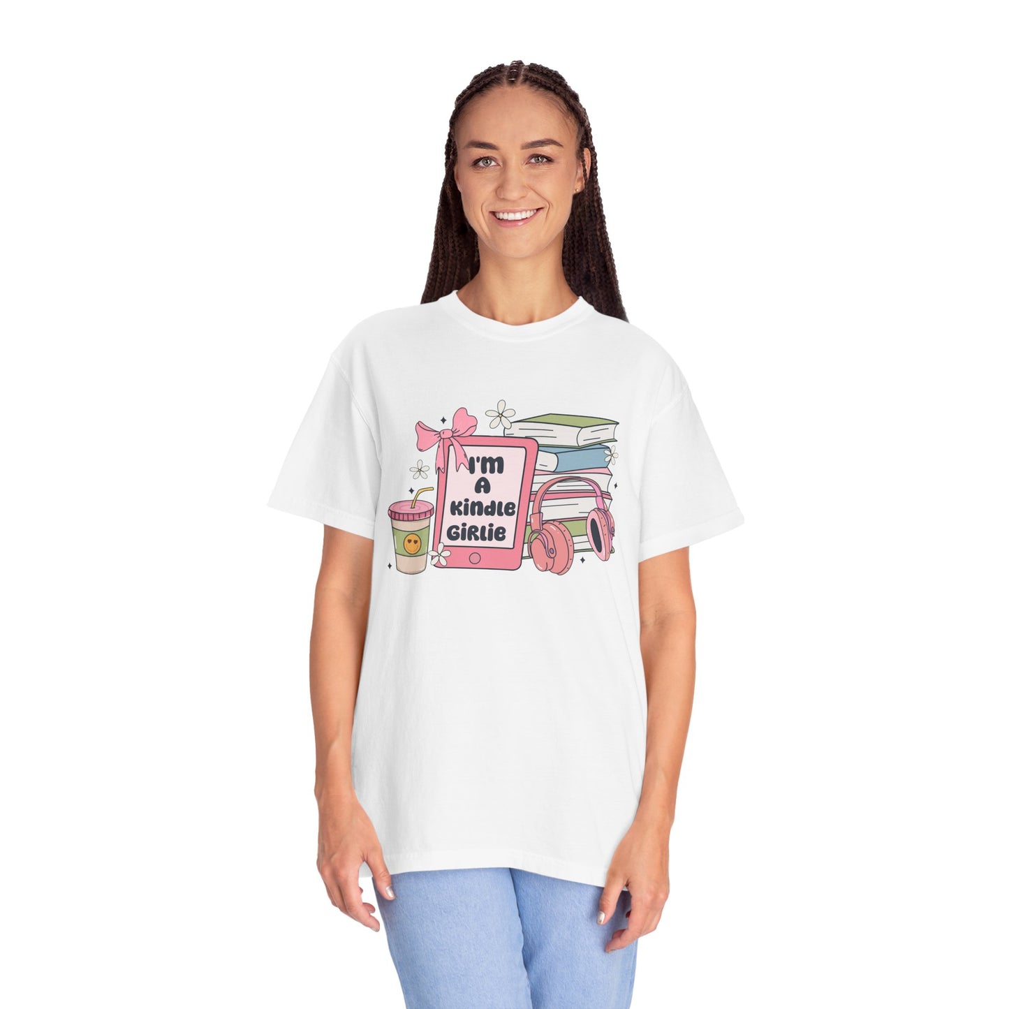 I'm a kindle girlie Unisex Garment-Dyed T-Shirt - Casual Vintage Style for Everyday Wear
