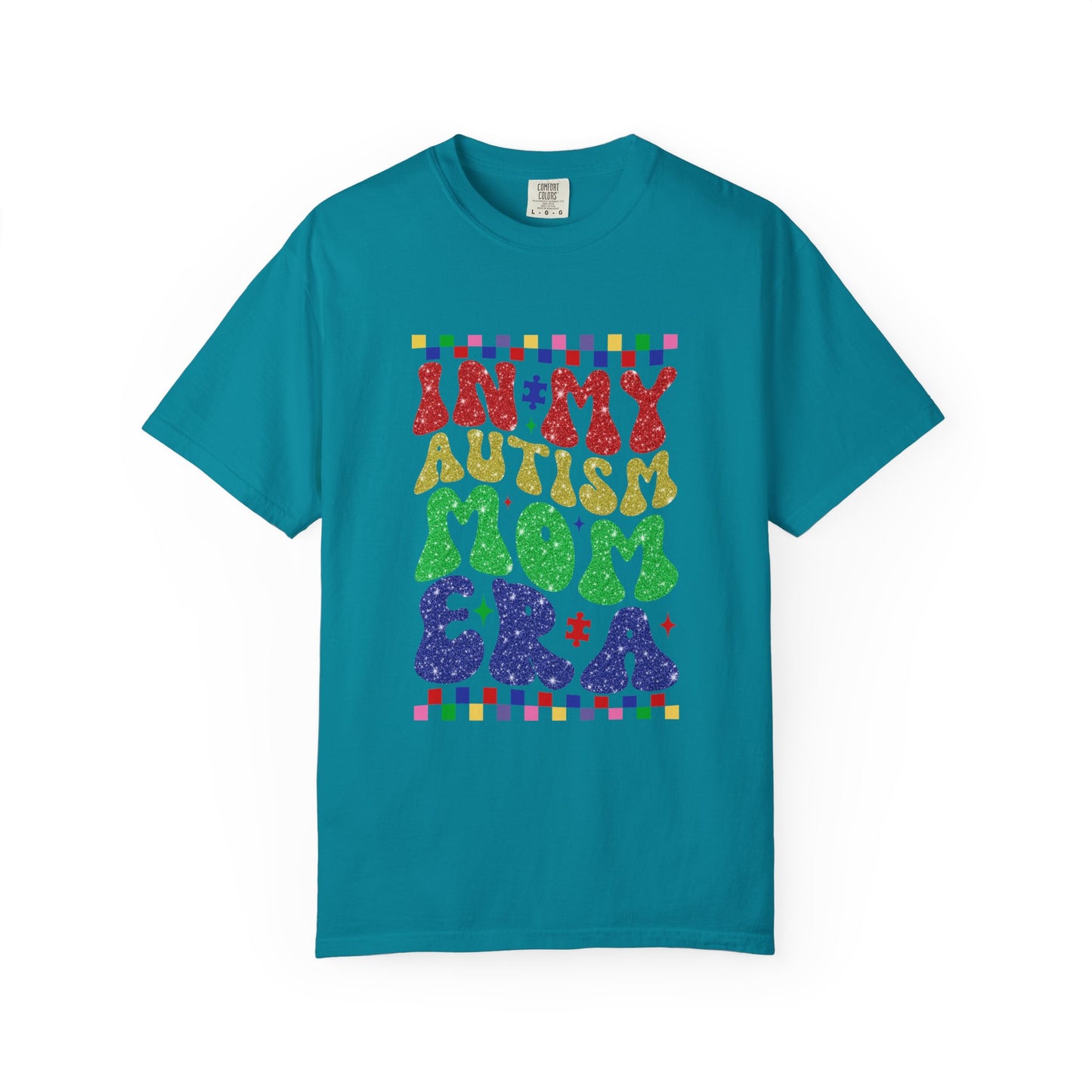 In my autism mom era club Unisex Garment-Dyed T-Shirt - Casual Vintage Style for Everyday Wear