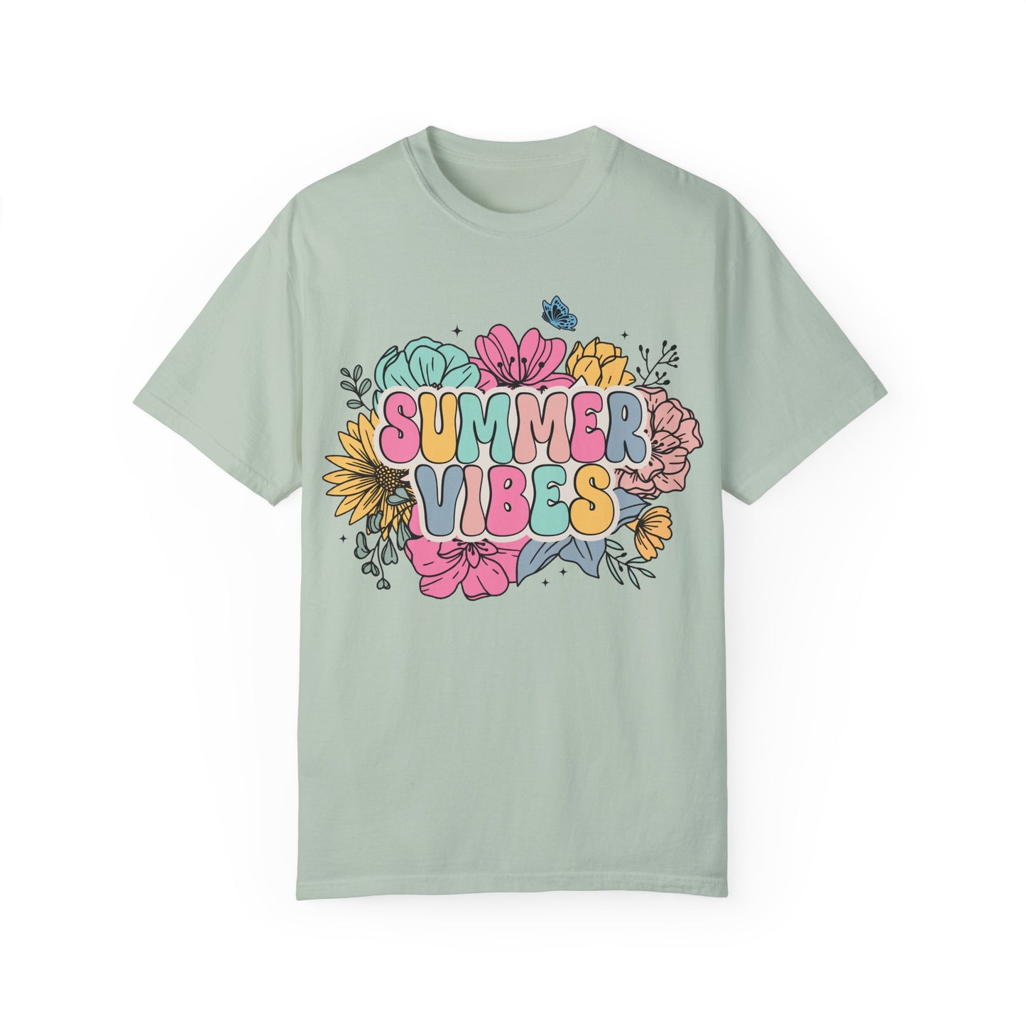 Summer Vibes Unisex Garment-Dyed T-Shirt - Casual Vintage Style for Everyday Wear