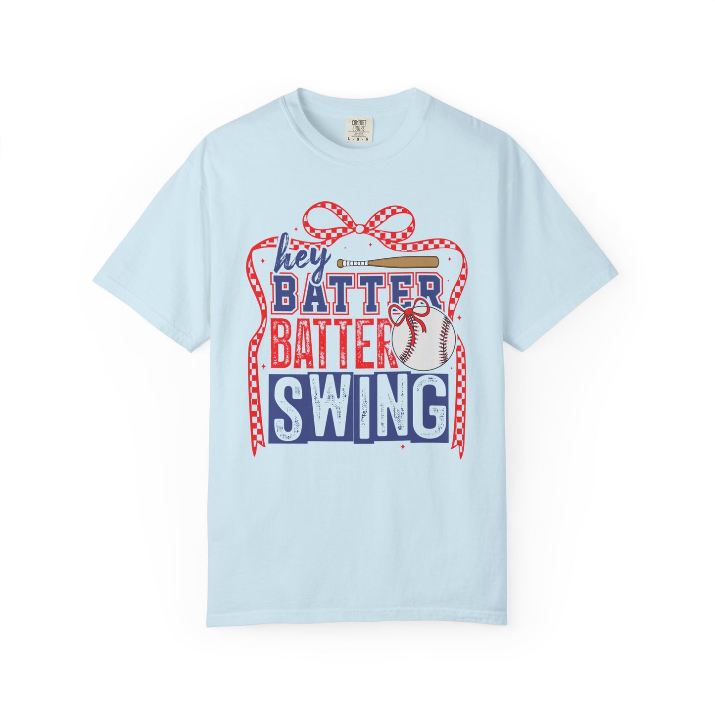 Batter Swing Baseball Unisex Garment-Dyed T-Shirt - Casual Vintage Style for Everyday Wear
