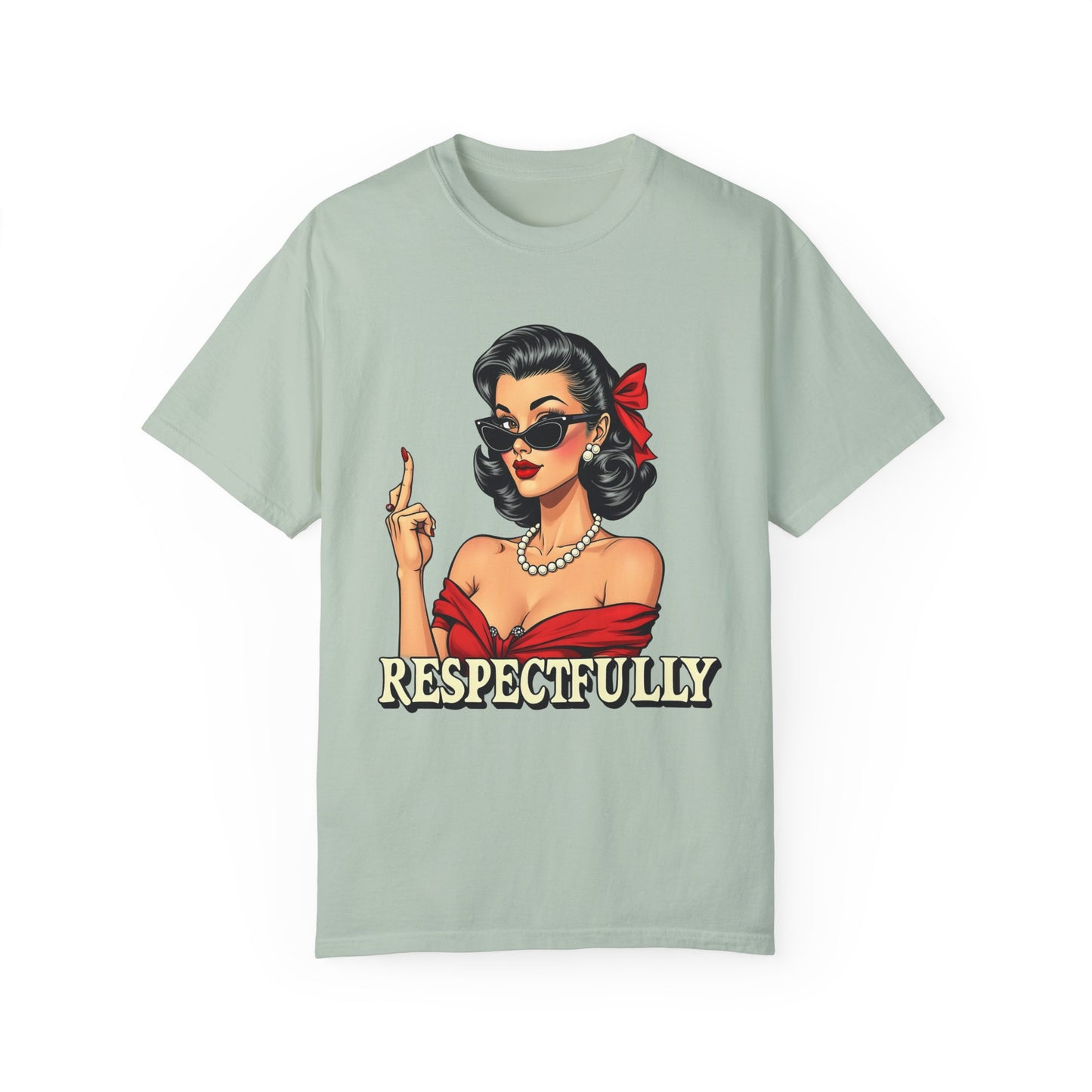 Respectfully Retro Unisex Garment-Dyed T-Shirt - Casual Vintage Style for Everyday Wear