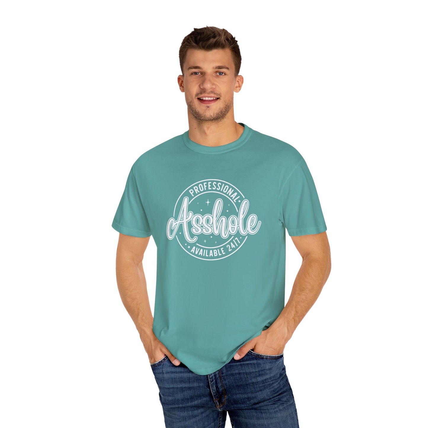 Professional asshole Unisex Garment-Dyed T-Shirt - Casual Vintage Style for Everyday Wear