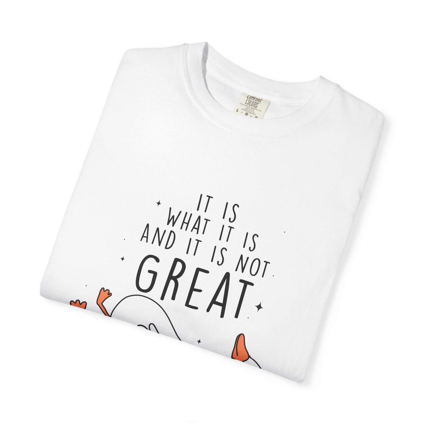 It is what it is and it's not great Silly goose  Unisex Garment-Dyed T-Shirt - Casual Vintage Style for Everyday Wear