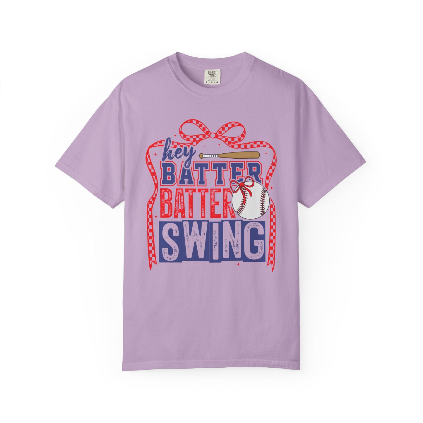 Batter Swing Baseball Unisex Garment-Dyed T-Shirt - Casual Vintage Style for Everyday Wear