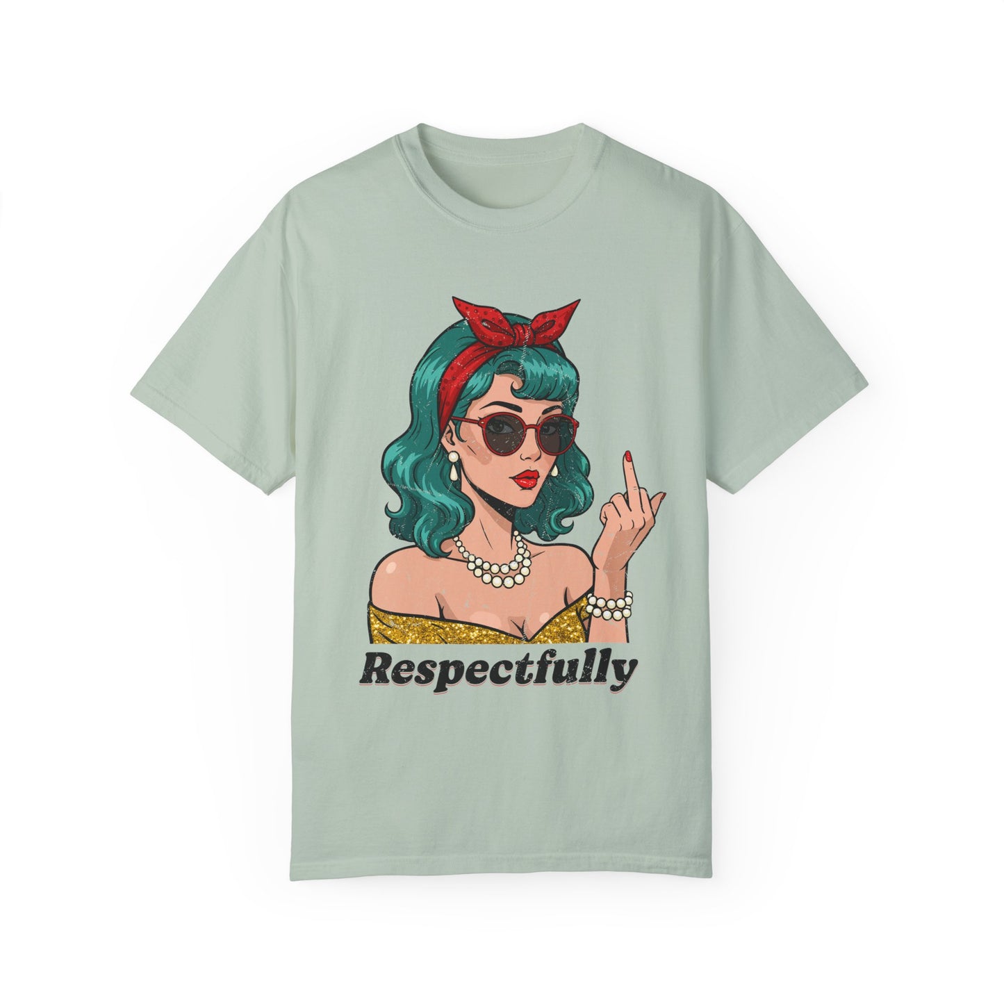 Respectfully Retro Unisex Garment-Dyed T-Shirt - Casual Vintage Style for Everyday Wear