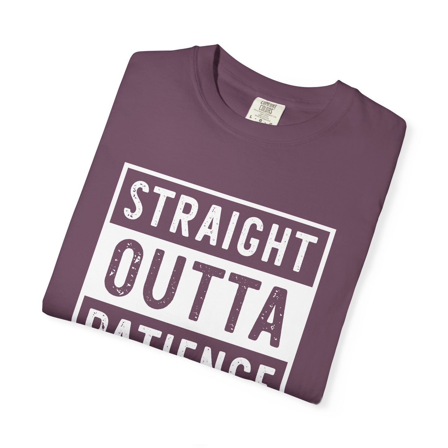 Straight outta patience mom life Unisex Garment-Dyed T-Shirt - Casual Vintage Style for Everyday Wear