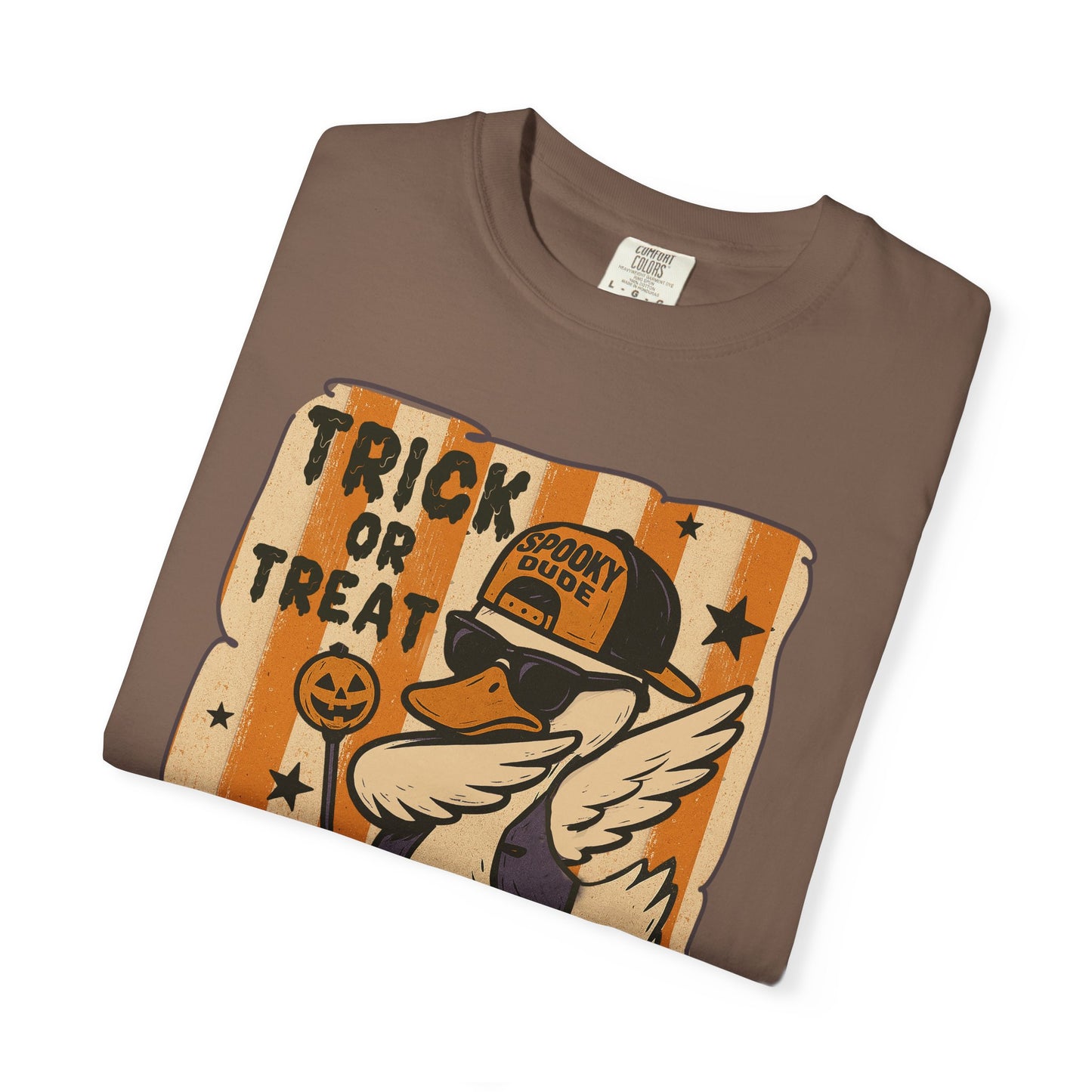 Trick or treat Halloween Unisex Garment-Dyed T-Shirt - Casual Vintage Style for Everyday Wear