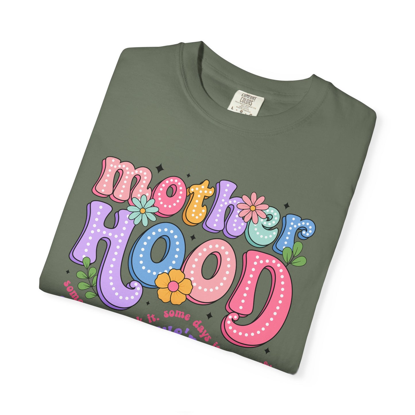 Motherhood Unisex Garment-Dyed T-Shirt - Casual Vintage Style for Everyday Wear