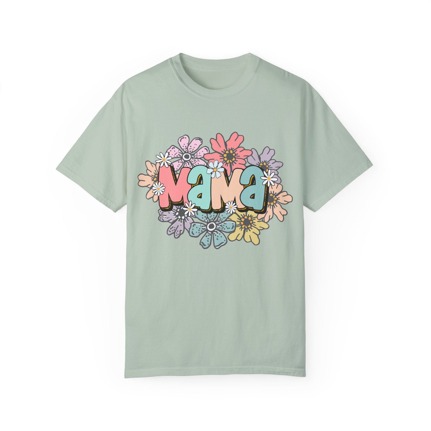 Mama Unisex Garment-Dyed T-Shirt - Casual Vintage Style for Everyday Wear