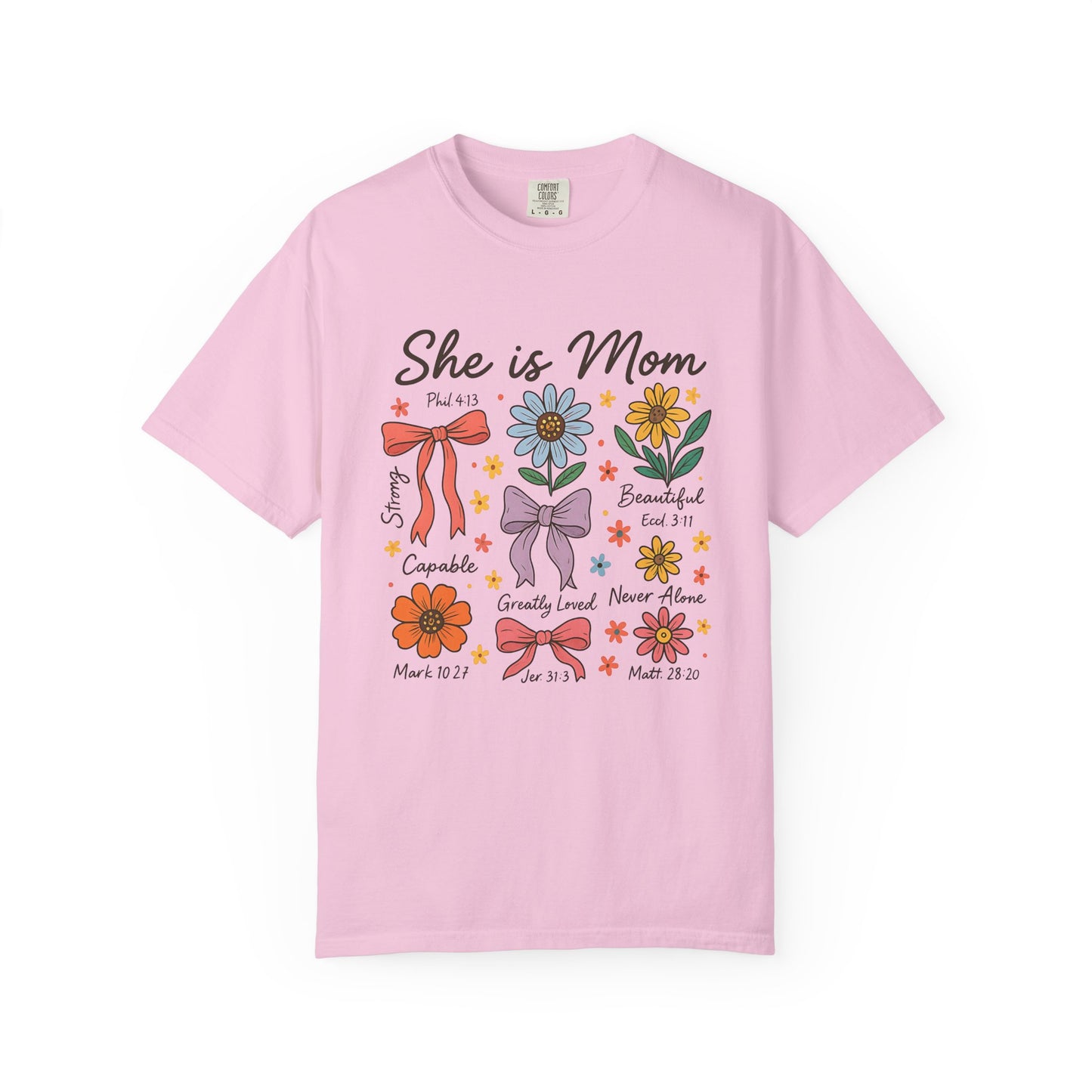 She is mom Unisex Garment-Dyed T-Shirt - Casual Vintage Style for Everyday Wear