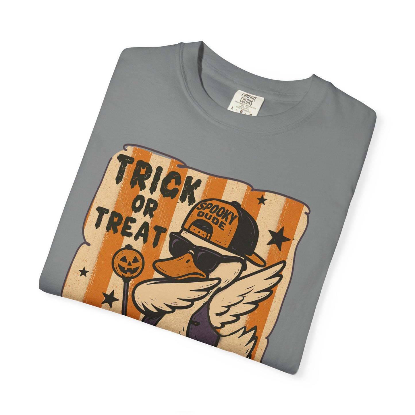 Trick or treat Halloween Unisex Garment-Dyed T-Shirt - Casual Vintage Style for Everyday Wear