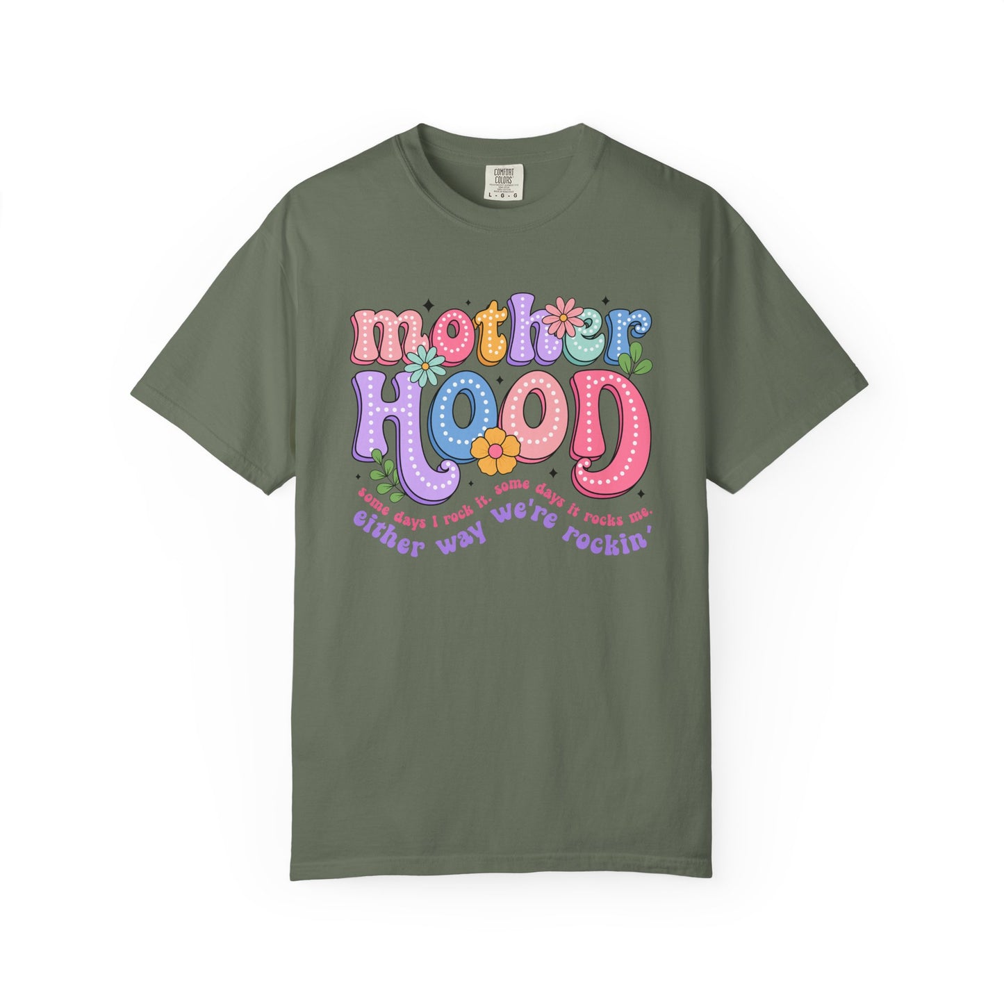 Motherhood Unisex Garment-Dyed T-Shirt - Casual Vintage Style for Everyday Wear