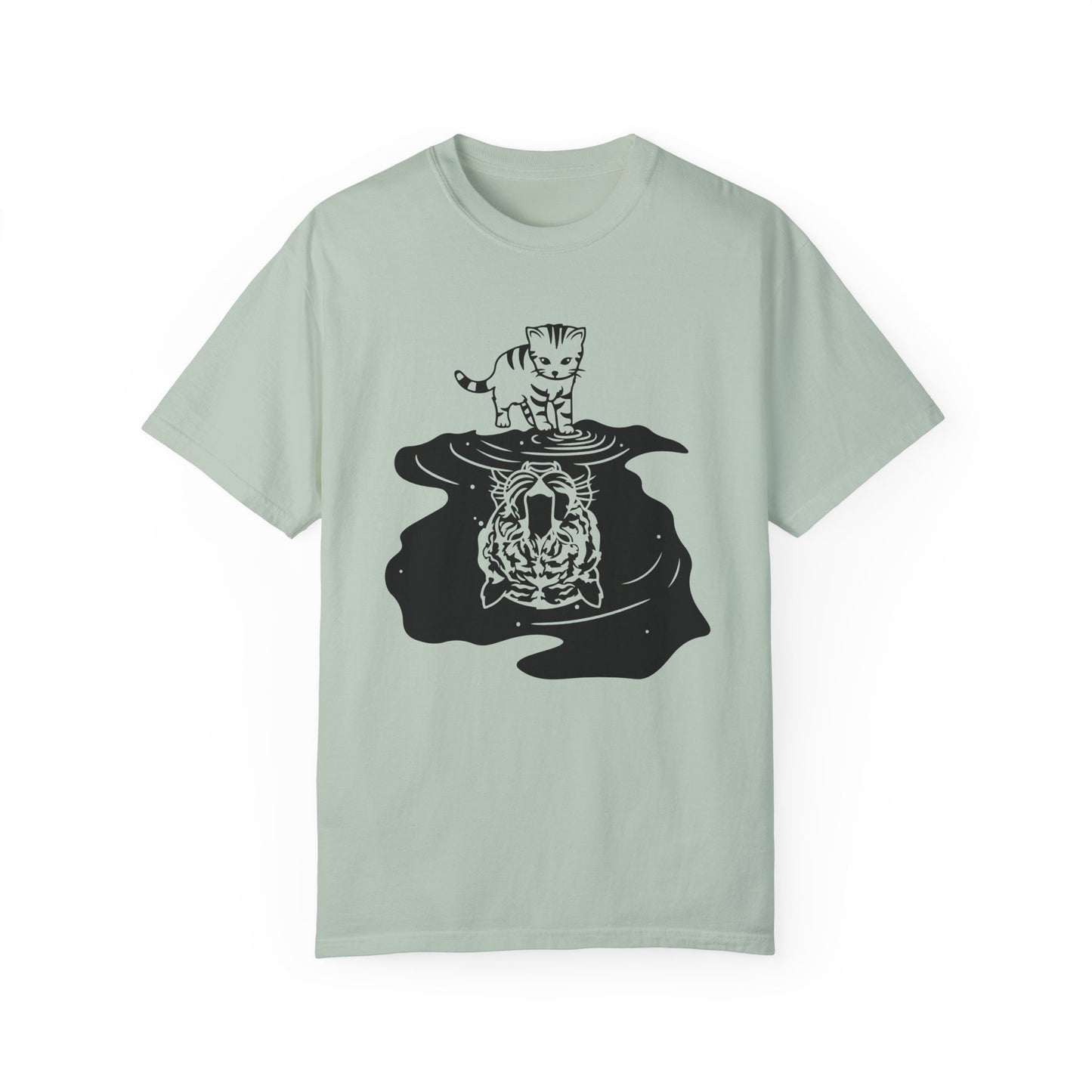 Baby Tiger Unisex Garment-Dyed T-Shirt - Casual Vintage Style for Everyday Wear