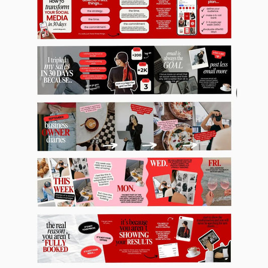 5 Seamless Instagram Carousel Posts for Your Business Using This Brand Style Theme