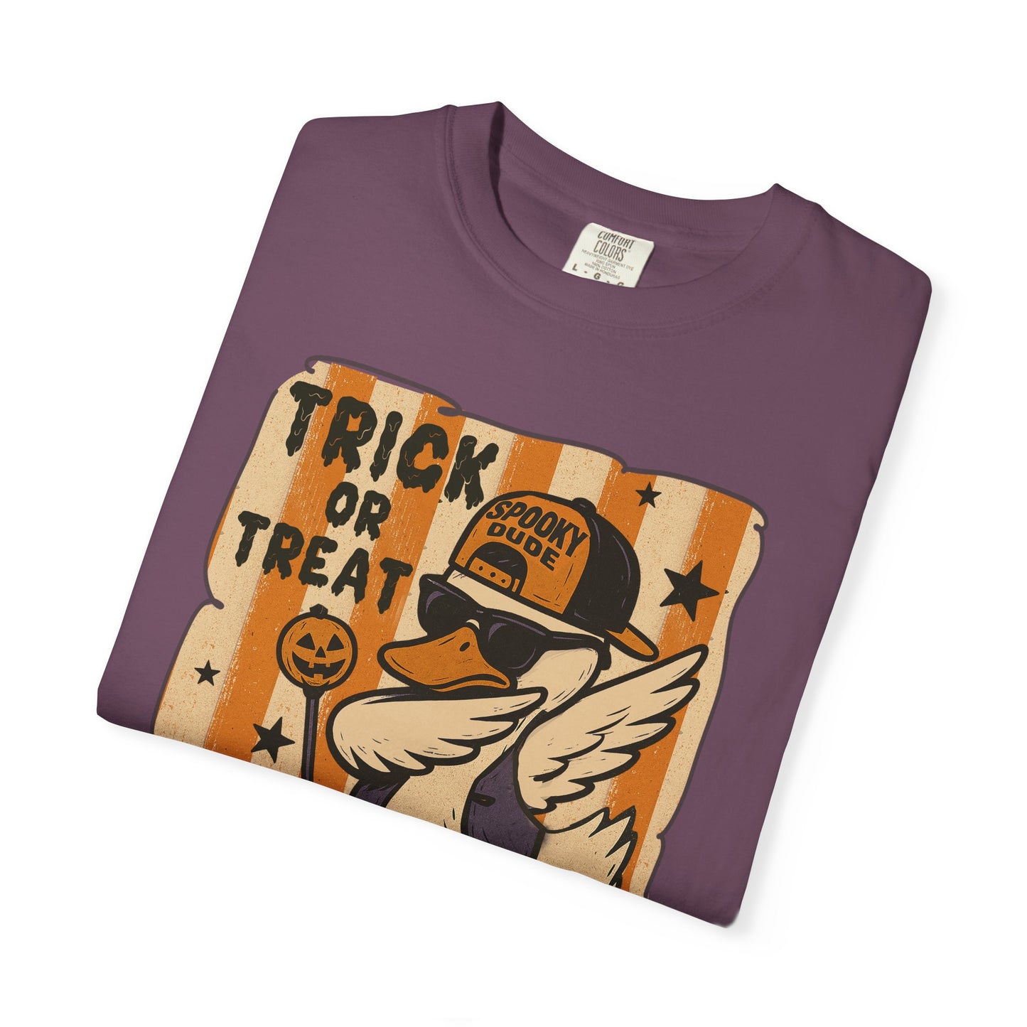 Trick or treat Halloween Unisex Garment-Dyed T-Shirt - Casual Vintage Style for Everyday Wear