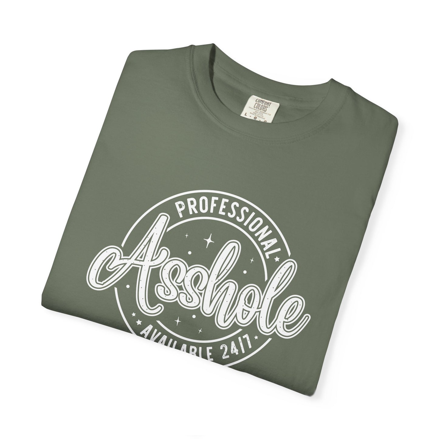 Professional asshole Unisex Garment-Dyed T-Shirt - Casual Vintage Style for Everyday Wear