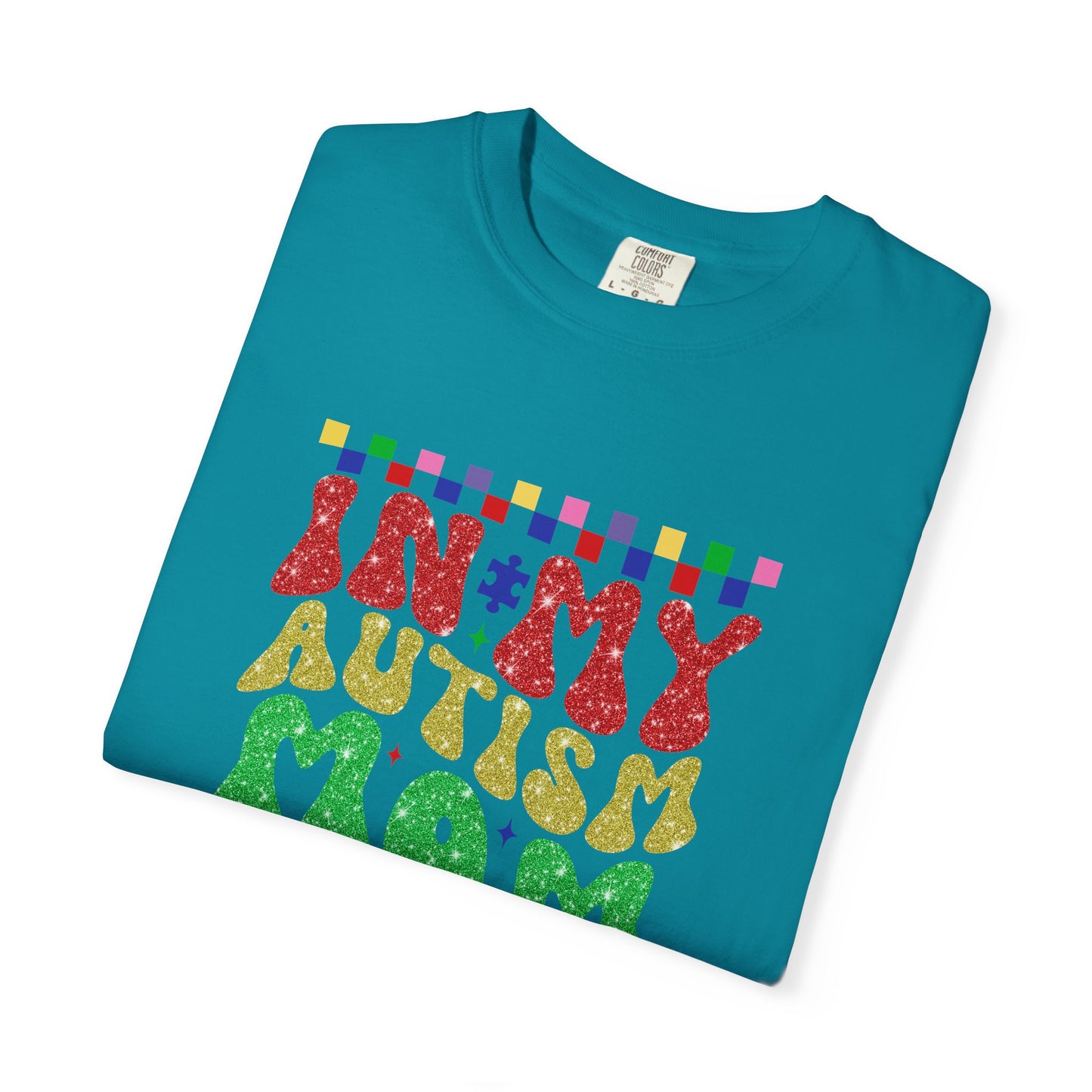 In my autism mom era club Unisex Garment-Dyed T-Shirt - Casual Vintage Style for Everyday Wear
