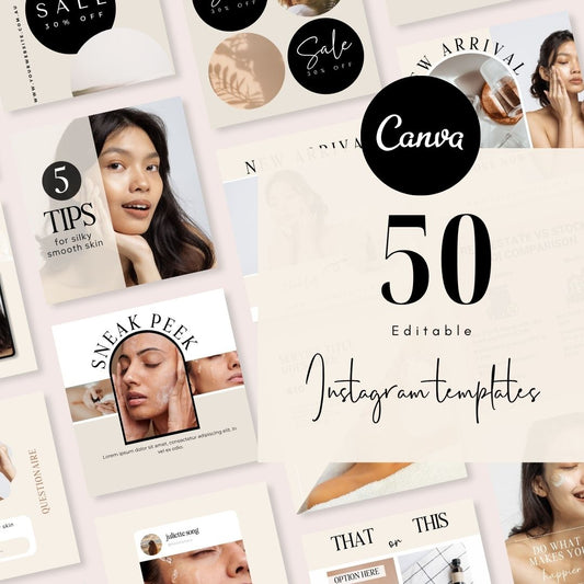50 Skincare Instagram Social Media Posts