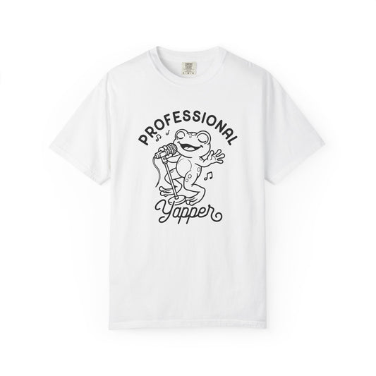 Professional Yapper Unisex Garment-Dyed T-Shirt - Casual Vintage Style for Everyday Wear