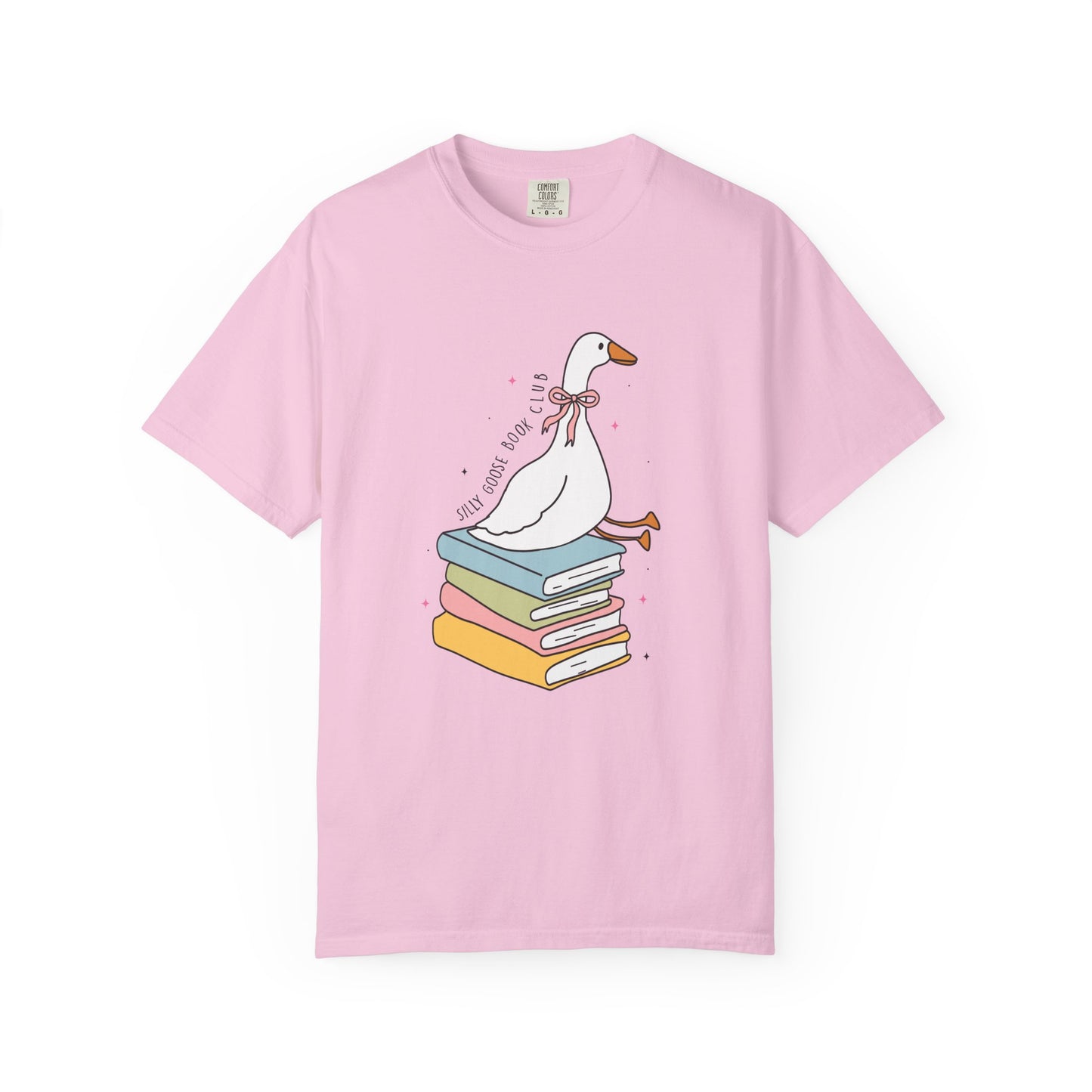Silly goose book club Unisex Garment-Dyed T-Shirt - Casual Vintage Style for Everyday Wear