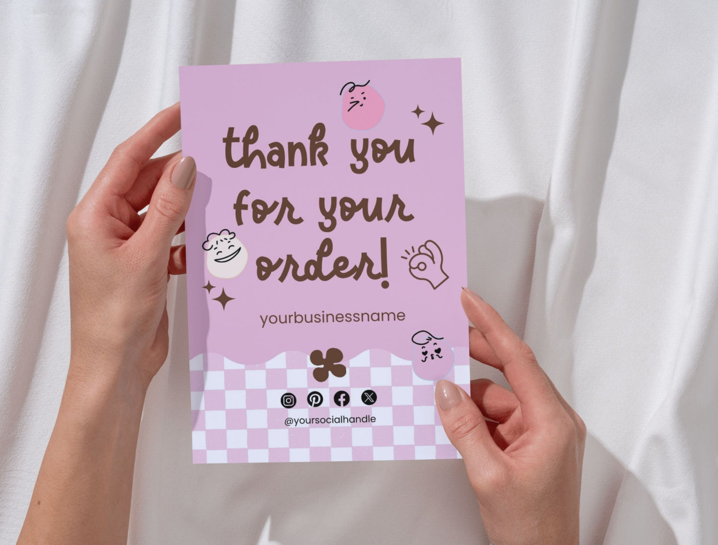Small Business Printable Kit Canva Templates – Thank You Card, Loyalty Card, Gift Certificate, QR Code Payment lovebites Bakery Playful Cafe Theme