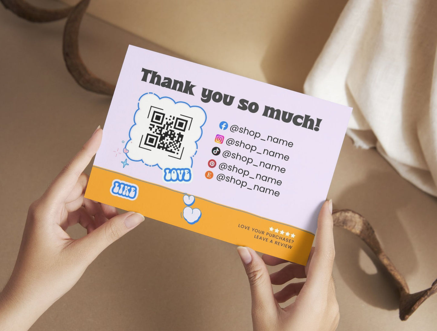 Pet Business Printable Canva Templates – Thank You & Loyalty Card, Door Hanger QR Code SnuggleTails Blue Theme