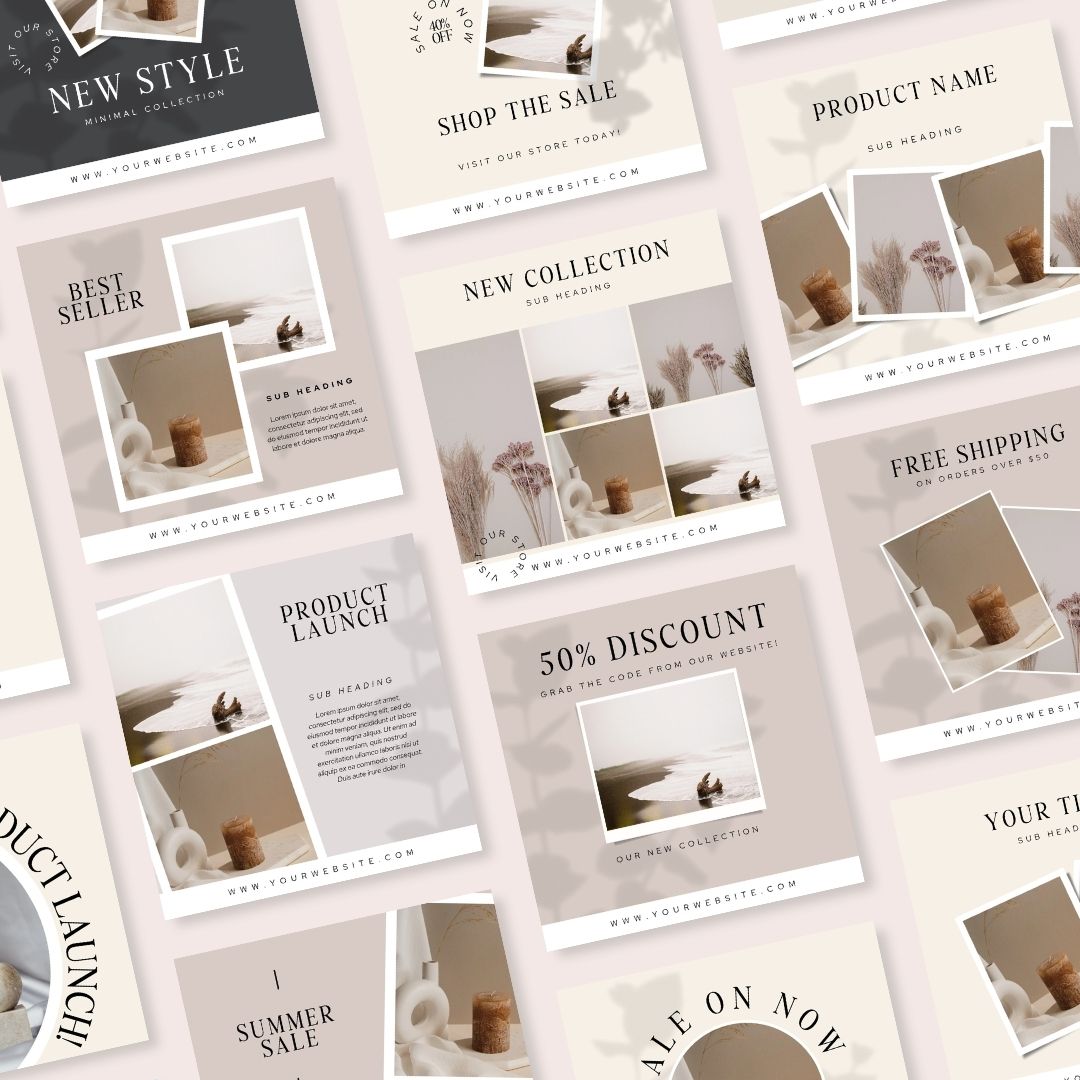 20 Digital Workbook Instagram Post Editable Canva Template