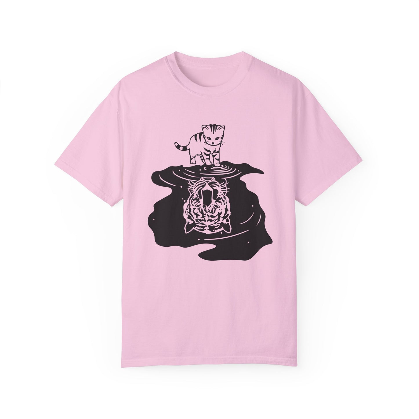 Baby Tiger Unisex Garment-Dyed T-Shirt - Casual Vintage Style for Everyday Wear