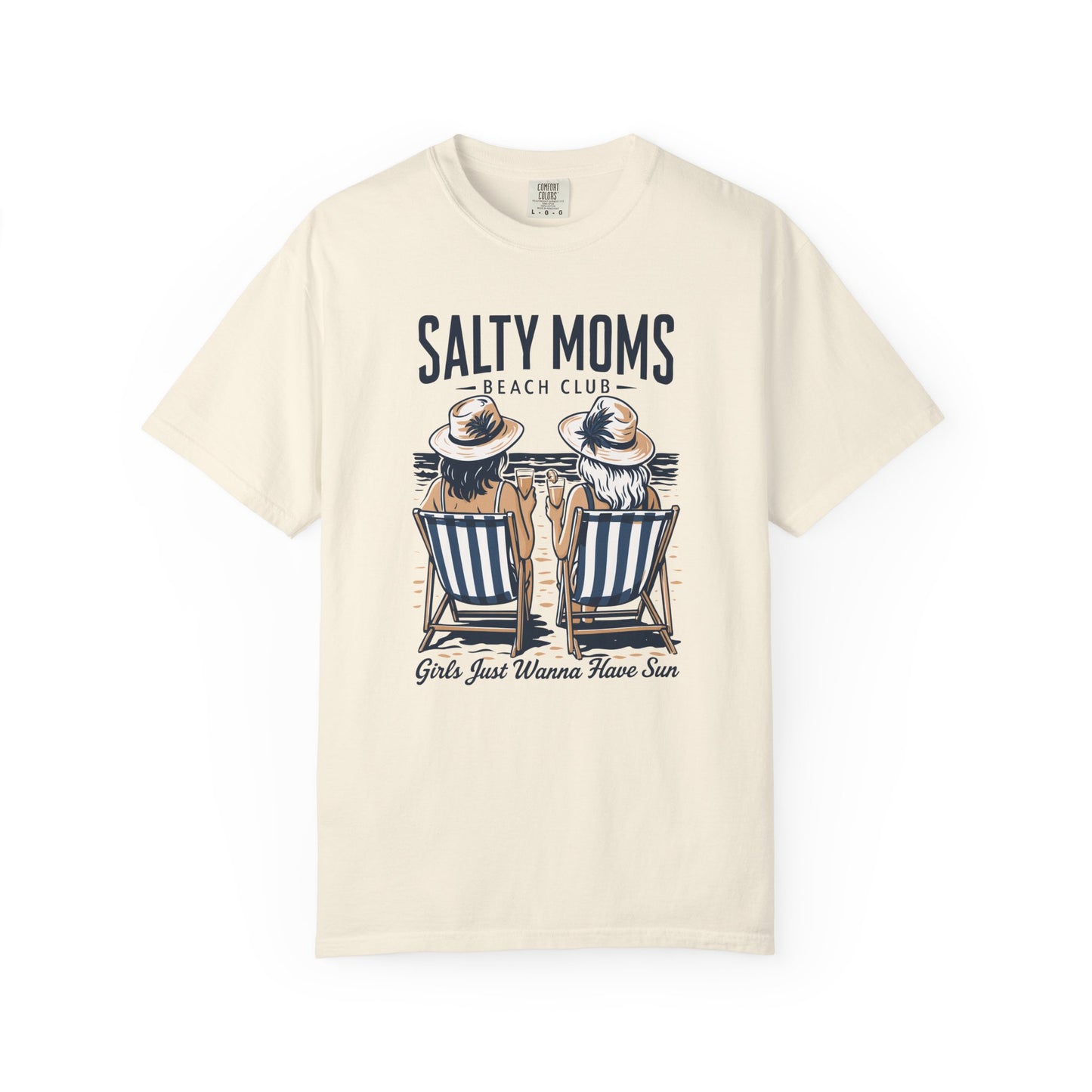 Salty mom funny Unisex Garment-Dyed T-Shirt - Casual Vintage Style for Everyday Wear