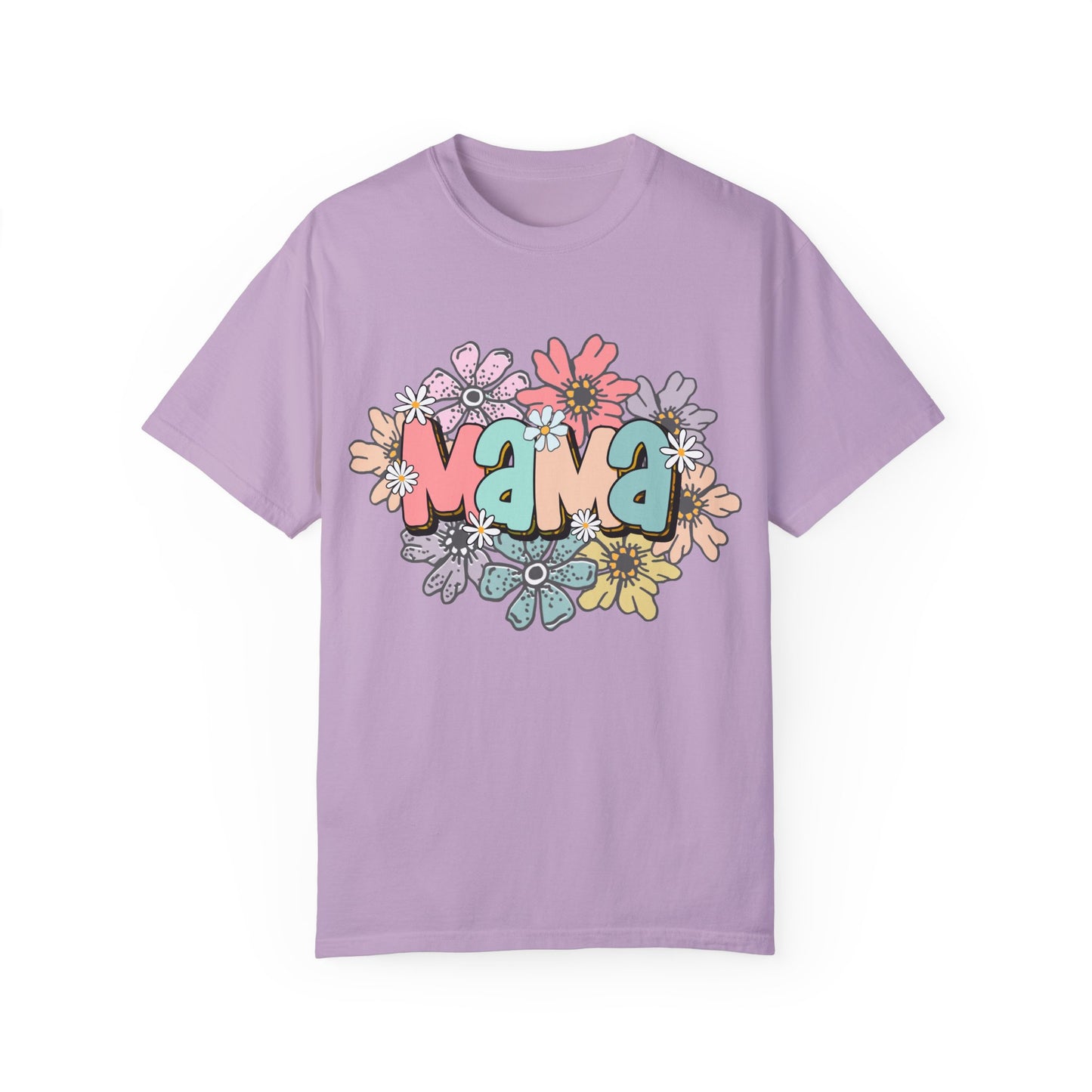 Mama Unisex Garment-Dyed T-Shirt - Casual Vintage Style for Everyday Wear