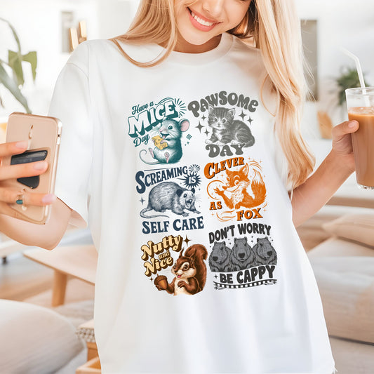 Funny Retro Vintage Animals Unisex Comfort garment-dyed heavyweight t-shirt