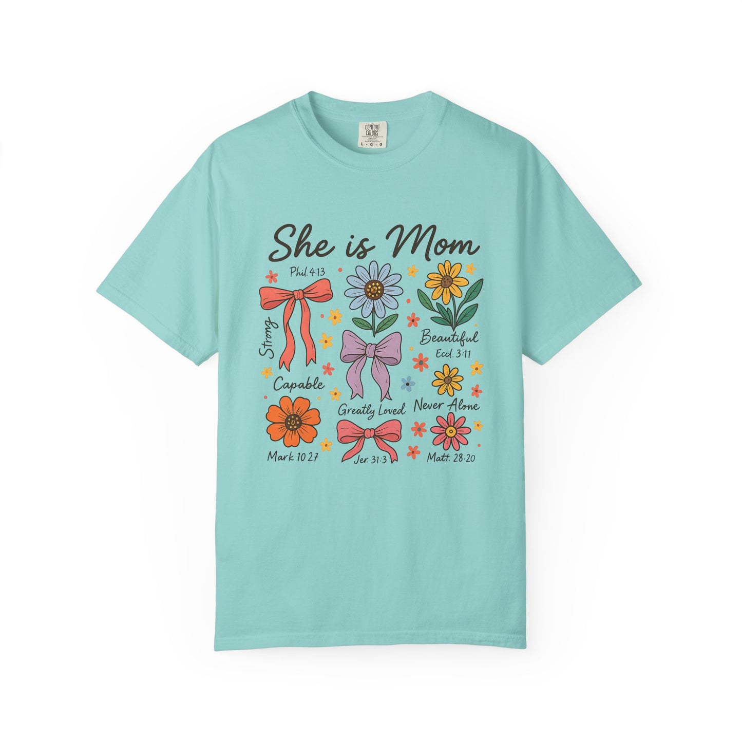 She is mom Unisex Garment-Dyed T-Shirt - Casual Vintage Style for Everyday Wear