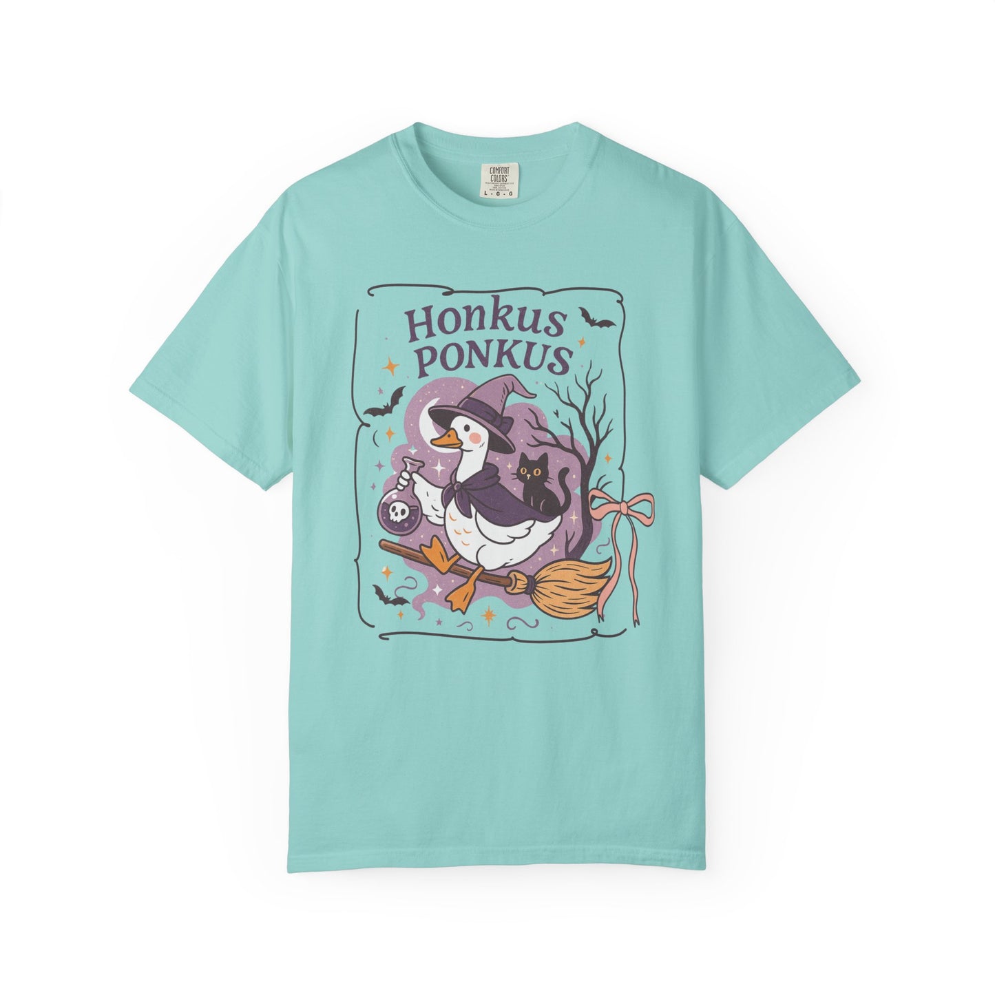 Honkus Ponkus Halloween Unisex Garment-Dyed T-Shirt - Casual Vintage Style for Everyday Wear
