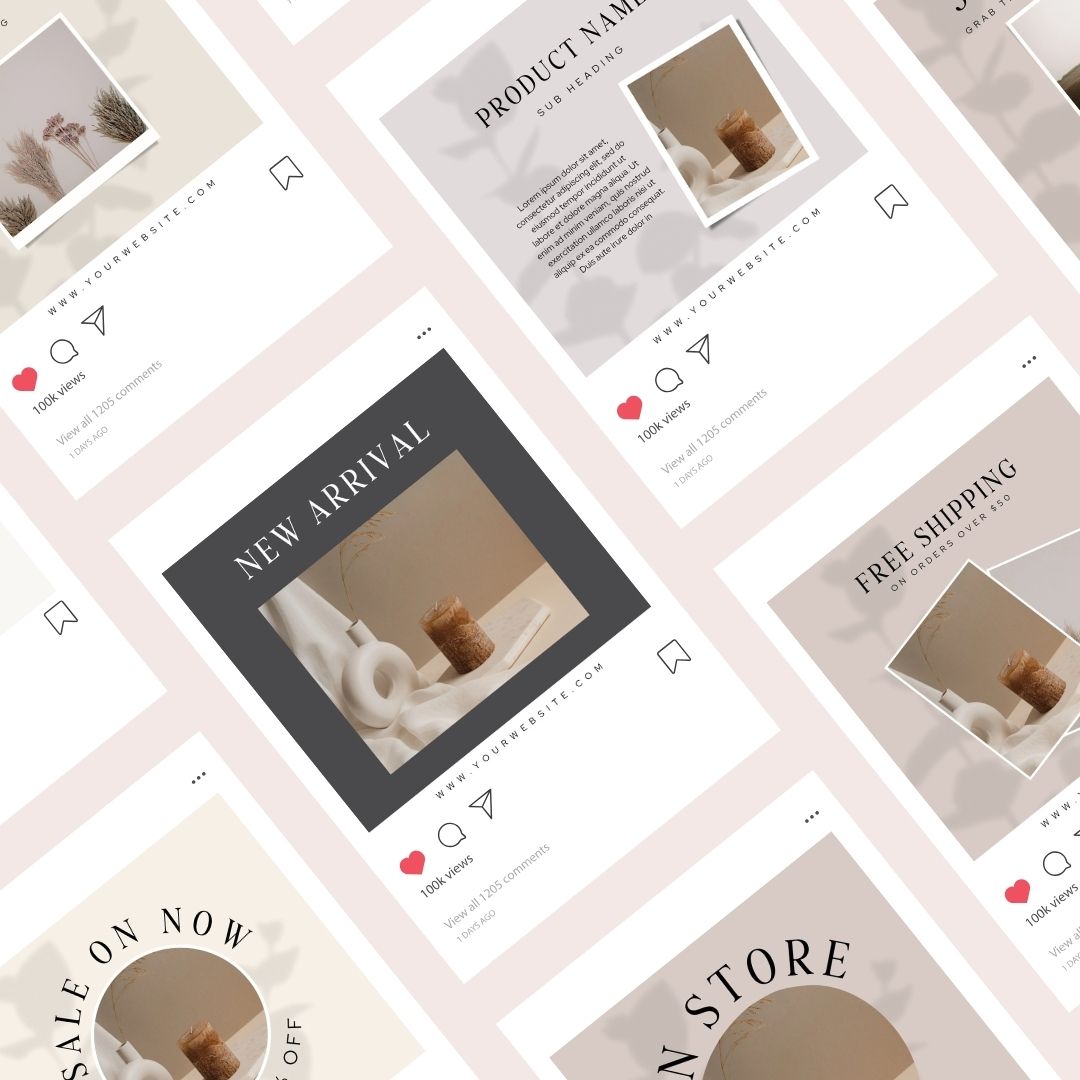 20 Digital Workbook Instagram Post Editable Canva Template