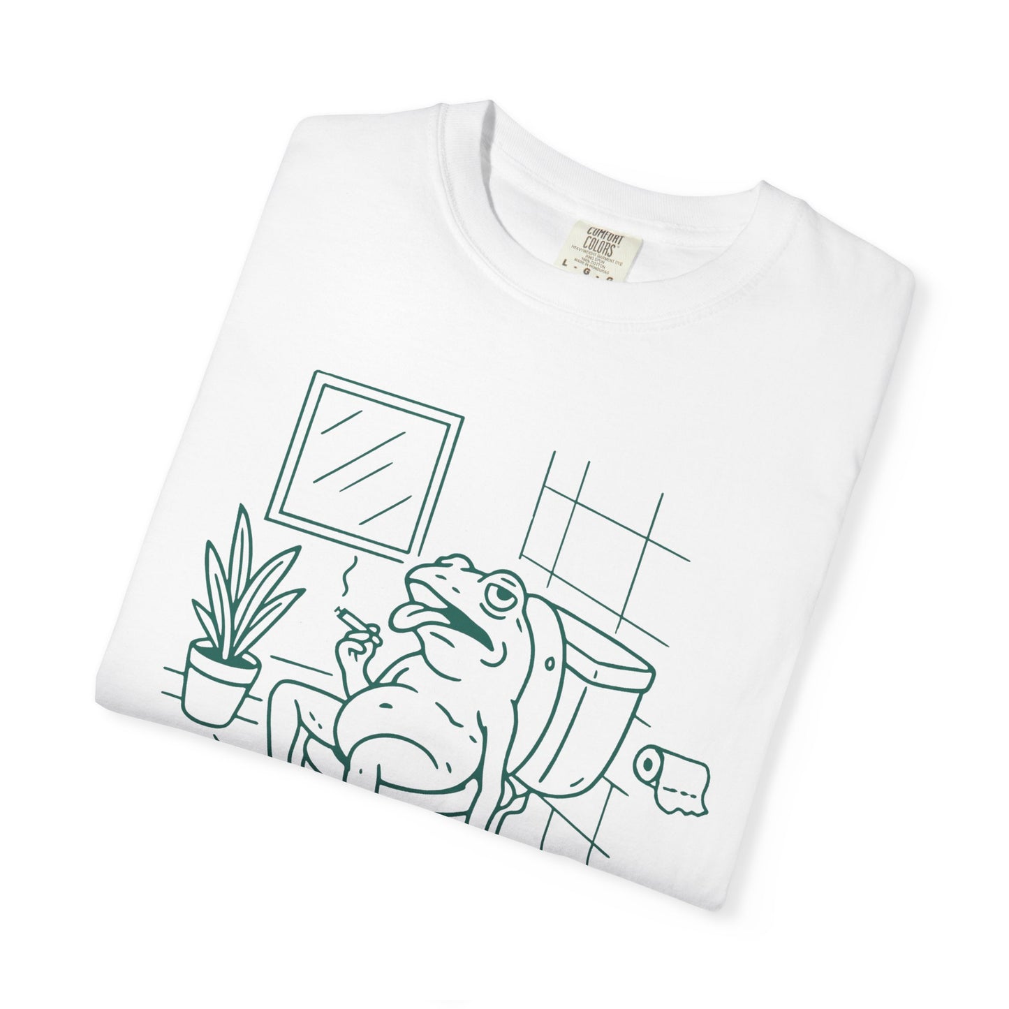 Funny dang frog Unisex Garment-Dyed T-Shirt - Casual Vintage Style for Everyday Wear