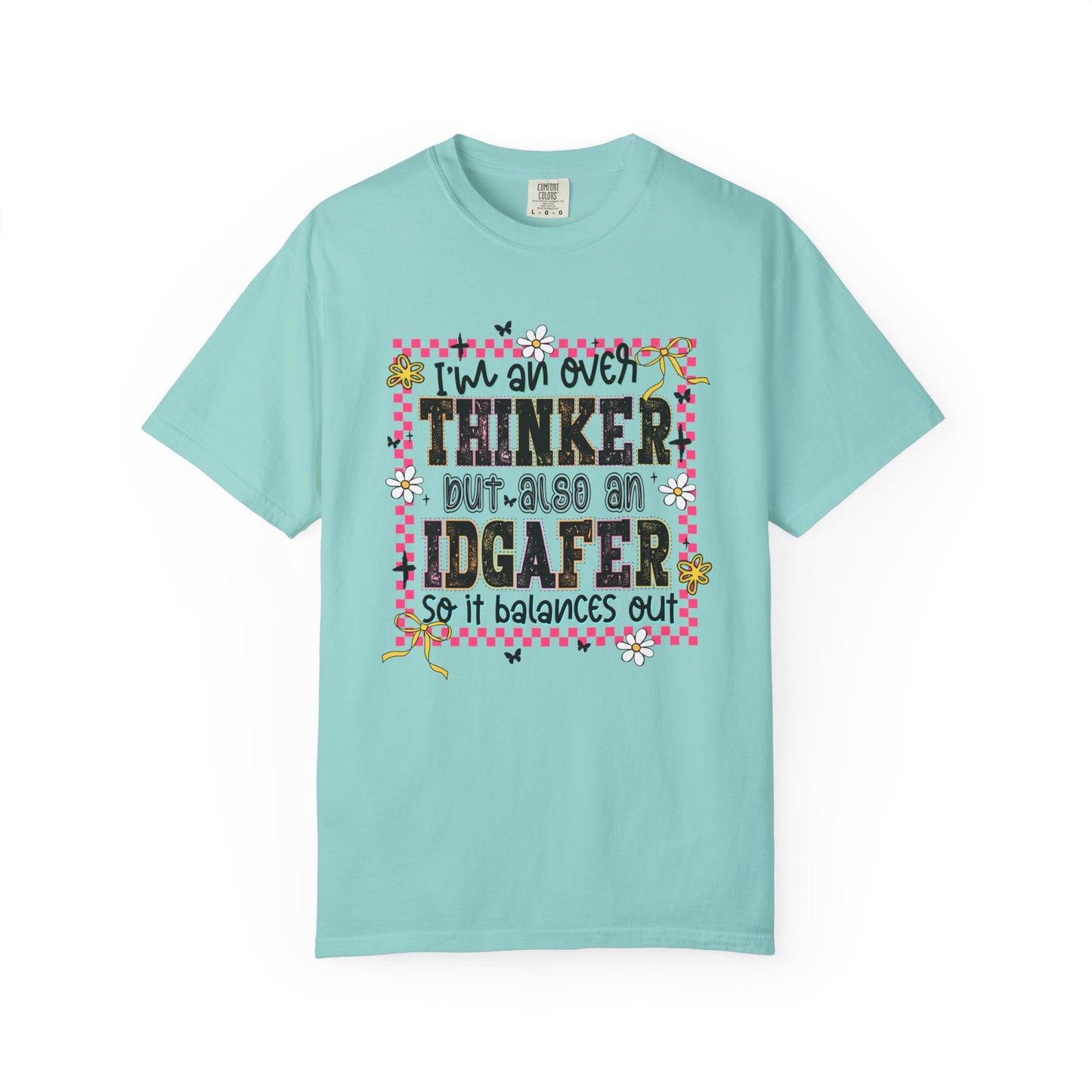 IDGAFER overthinker Unisex Garment-Dyed T-Shirt - Casual Vintage Style for Everyday Wear