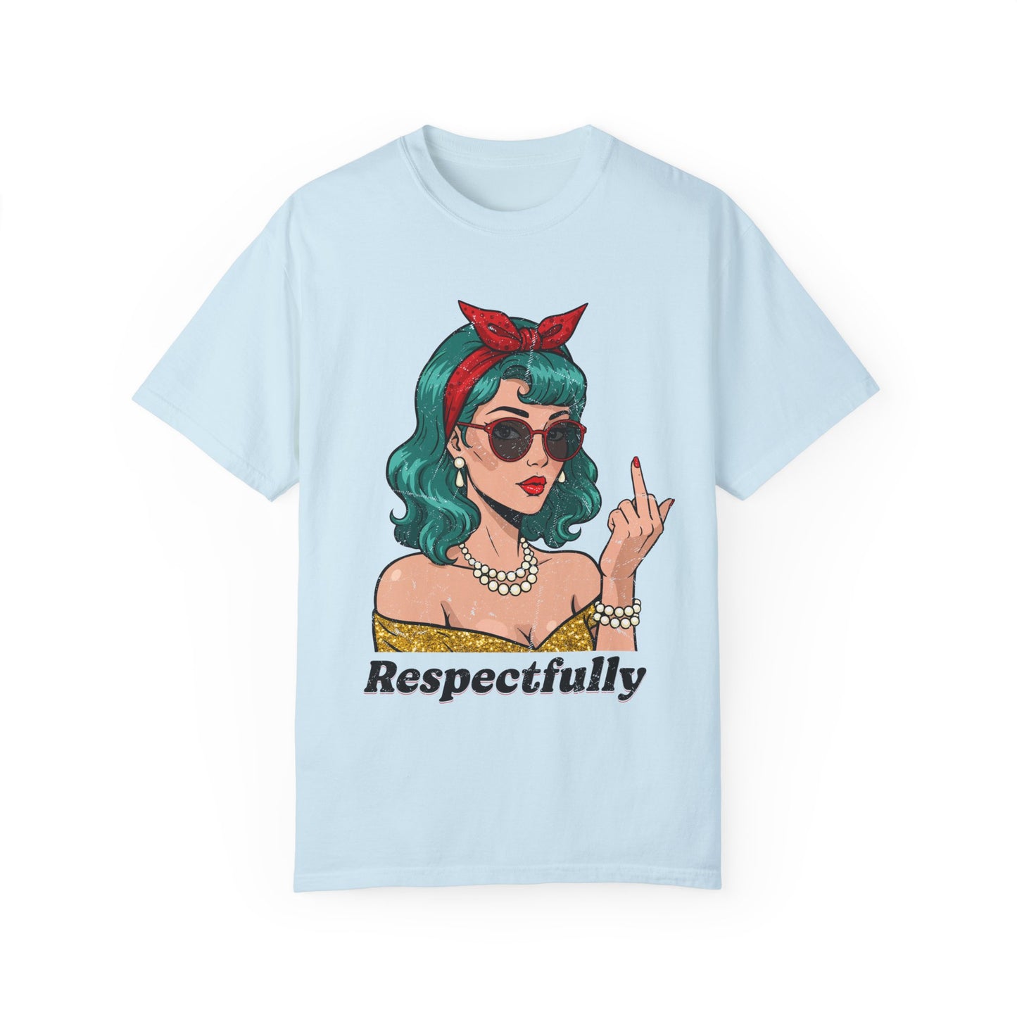 Respectfully Retro Unisex Garment-Dyed T-Shirt - Casual Vintage Style for Everyday Wear