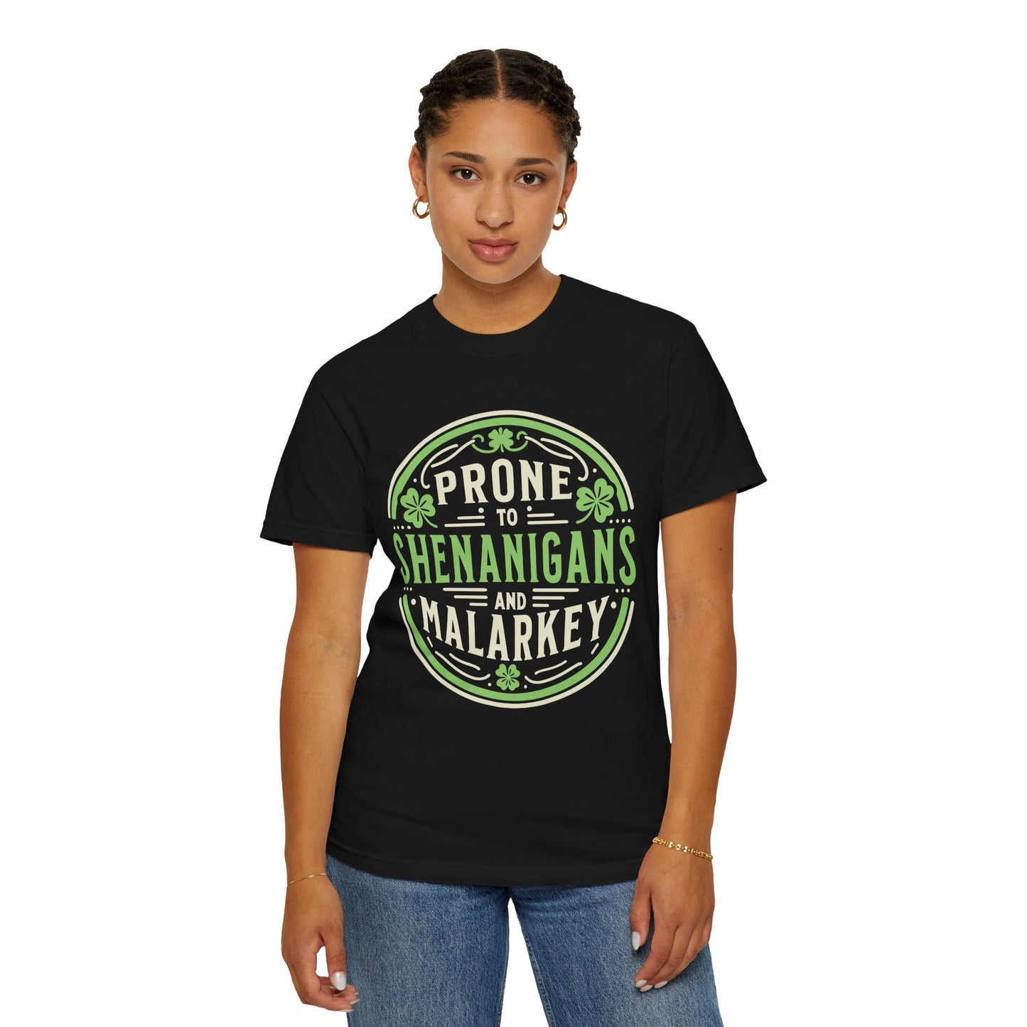Prone Shenanigans and Malarkey Unisex Garment-Dyed T-Shirt - Casual Vintage Style for Everyday Wear
