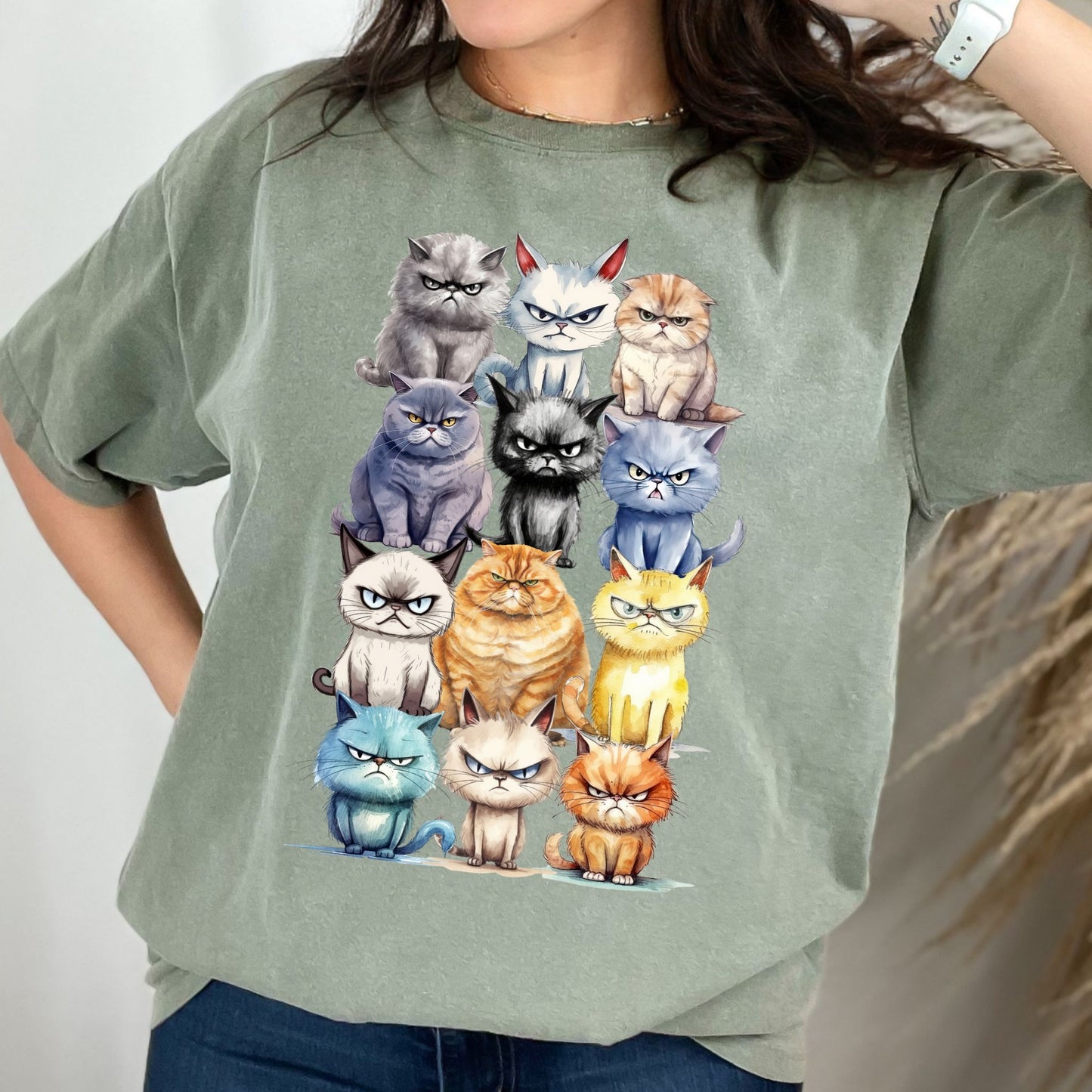 Grumpy Cats Unisex Comfort garment-dyed heavyweight t-shirt