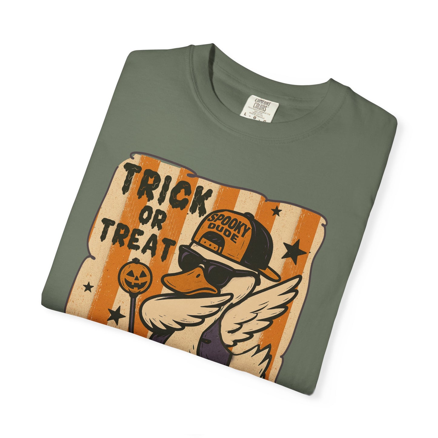 Trick or treat Halloween Unisex Garment-Dyed T-Shirt - Casual Vintage Style for Everyday Wear