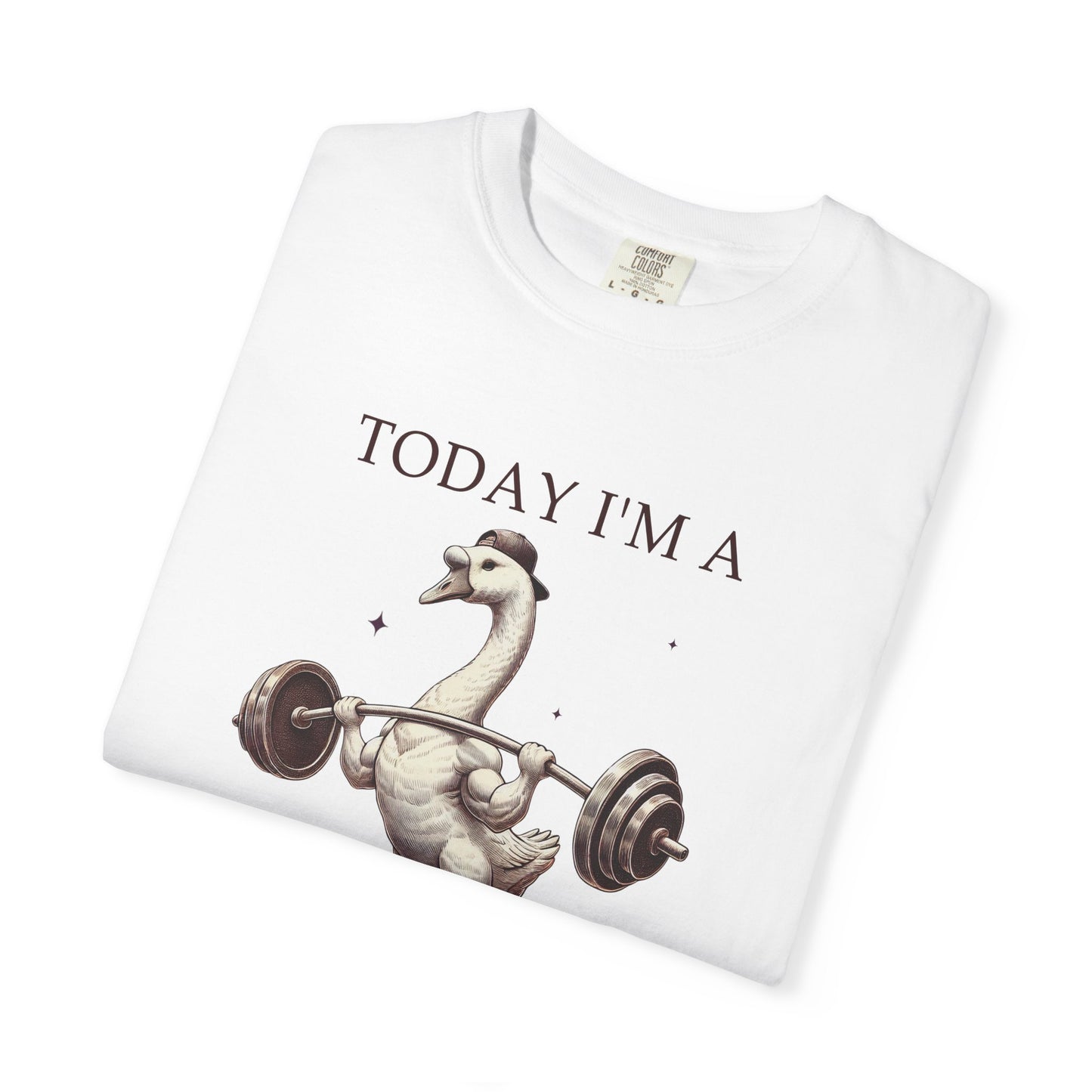 Today I'm a serious goose Unisex Garment-Dyed T-Shirt - Casual Vintage Style for Everyday Wear