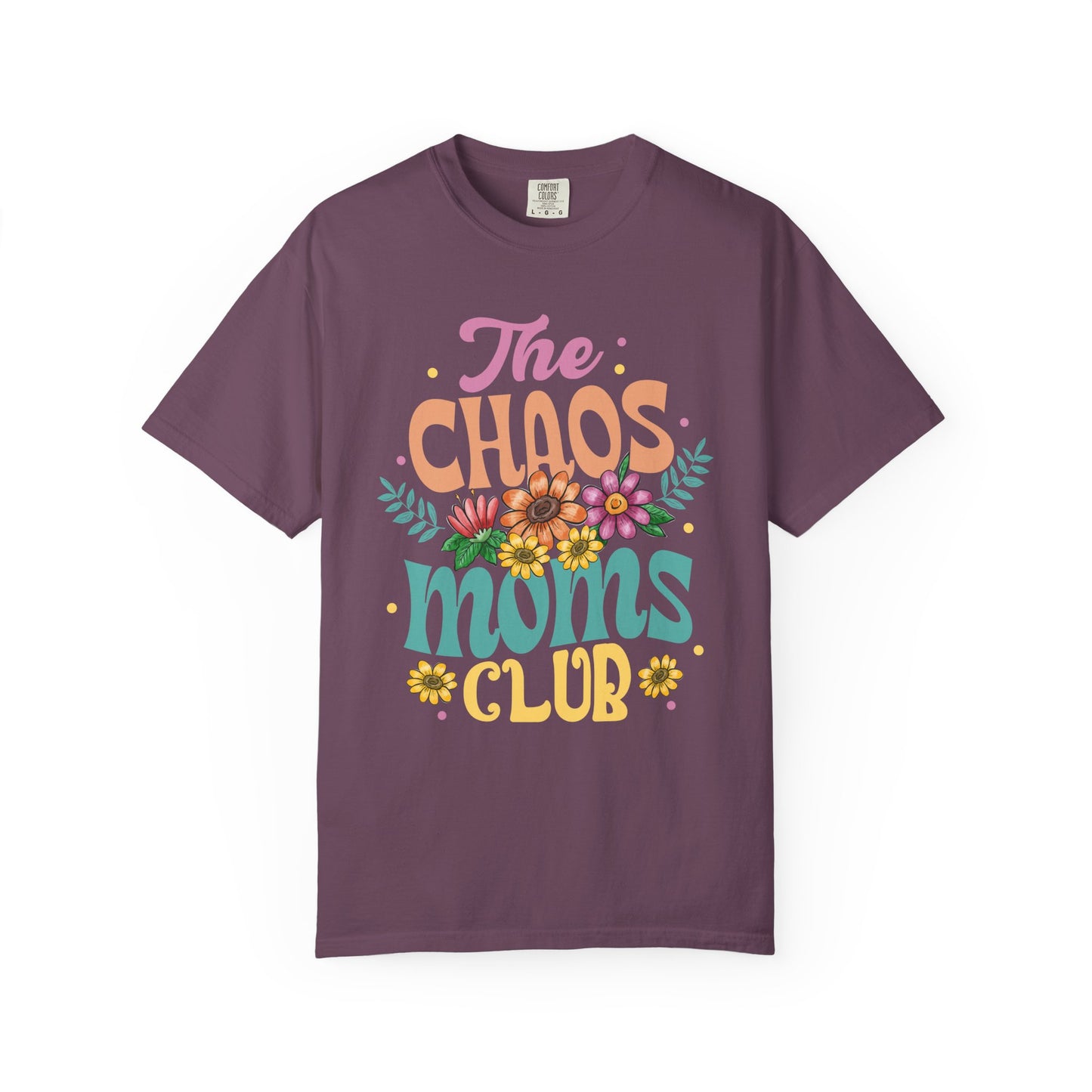 The chaos mom club Unisex Garment-Dyed T-Shirt - Casual Vintage Style for Everyday Wear