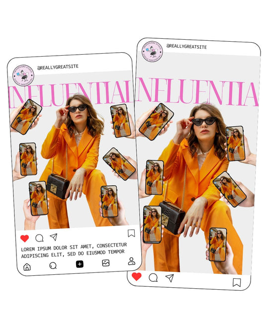 Phone Shots Social Media Instagram Reels Post Editable Canva Templates