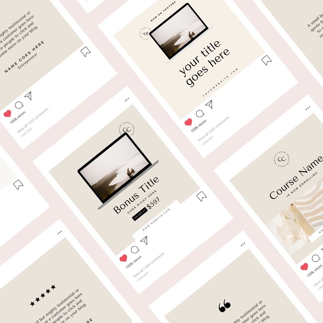 45 Course Launch Instagram Posts