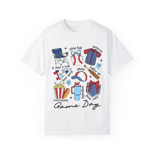 Game Day Unisex Garment-Dyed T-Shirt - Casual Vintage Style for Everyday Wear