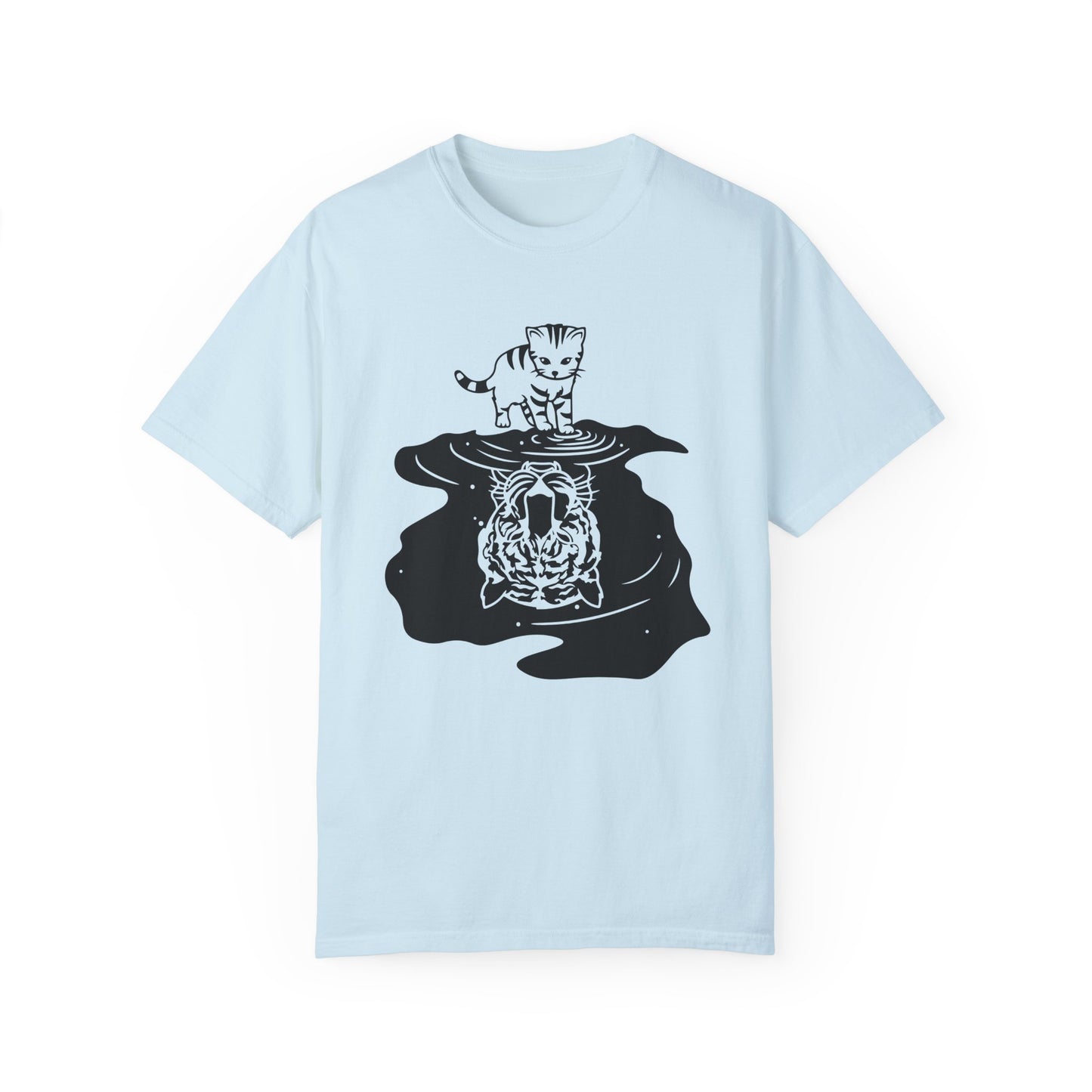 Baby Tiger Unisex Garment-Dyed T-Shirt - Casual Vintage Style for Everyday Wear