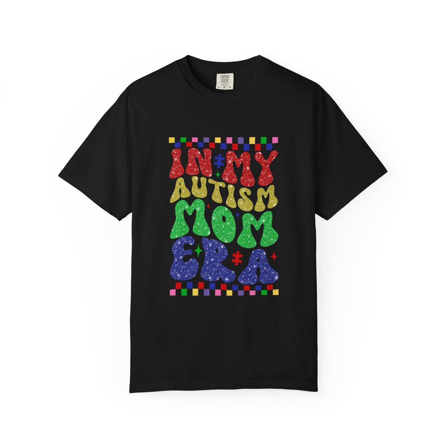 In my autism mom era club Unisex Garment-Dyed T-Shirt - Casual Vintage Style for Everyday Wear
