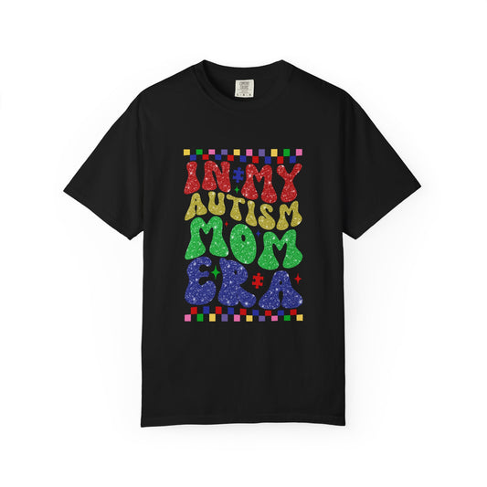In my autism mom era club Unisex Garment-Dyed T-Shirt - Casual Vintage Style for Everyday Wear