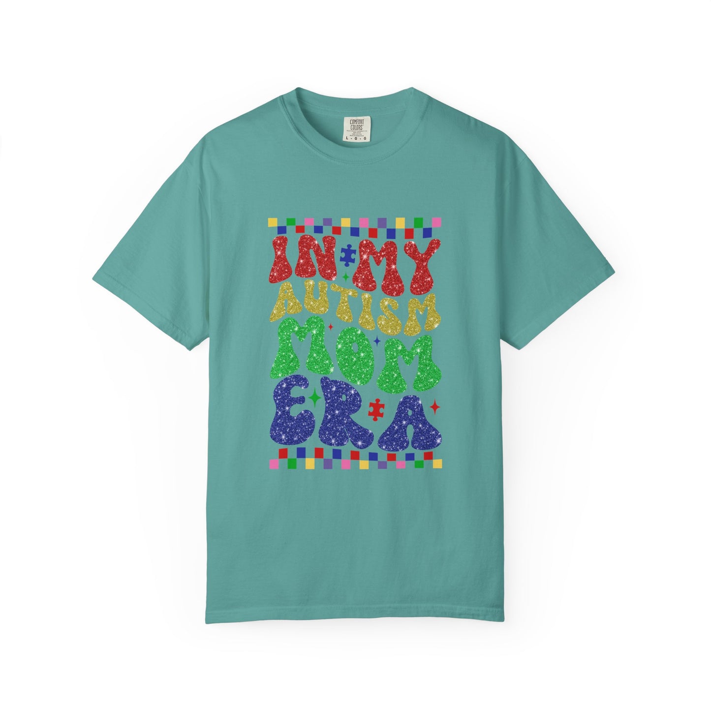 In my autism mom era club Unisex Garment-Dyed T-Shirt - Casual Vintage Style for Everyday Wear