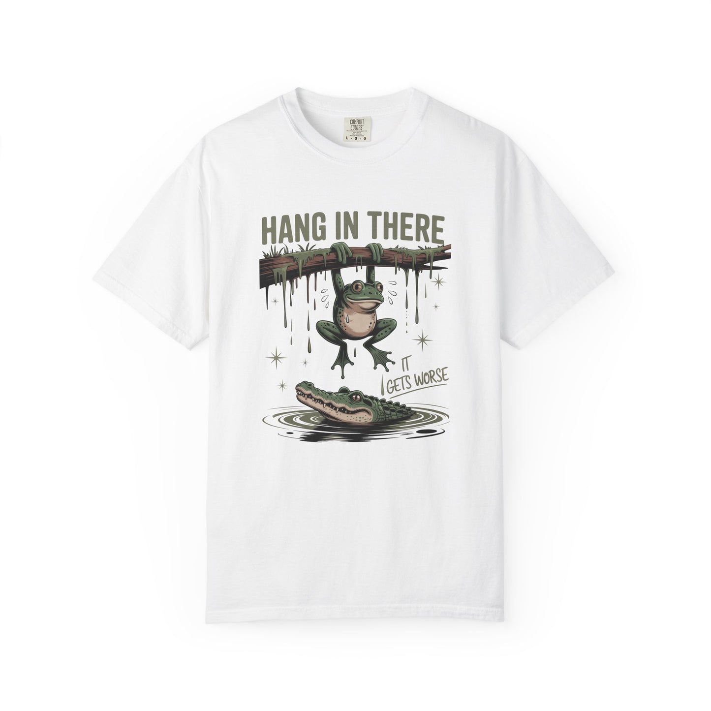 Hang in there Funny Unisex Garment-Dyed T-Shirt - Casual Vintage Style for Everyday Wear